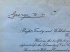 Antique Royal Coronation Summons King George Vi Queen Elizabeth Baroness St John
