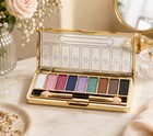 9 Colors Glitter Eyeshadow Palette   Makeup Cosmetic Brush Small Set