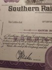 Southern Railway Company  Stock Certificate  100 Shares  1968 Vintage