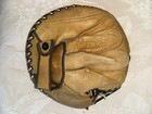 Vintage 1920 s - 1930 s Yale Co  Catchers Glove Genuine Horsehide Buckle Leather