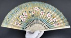 Antique Hand Painted Singer Sewing Advertising Fan Washi Japan 1921   1930 Promo