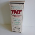 Vtg Turner Network Television Wine Glasses W box 1989 Set Of 2
