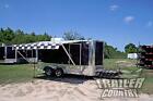 New 7x14 7 X 14 V - Nose Enclosed Cargo Motorcycle Bike Toy Hauler Trailer
