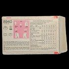 Sewing Pattern Vintage Girls Dress Detachable Collar Sz 4 Simplicity 8940