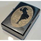 Zippo Engraved Windy Girl Silhouette High Polish Chrome Windproof Lighter New