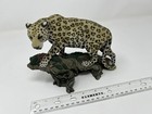 Leopard On The Trunk  living Stone  Statue  From San Diego Zoo 1997