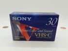 Sony Vhs-c Premium Grade Sp 30 ep 90 Minute Tape Camcorder Video Cassette Sealed