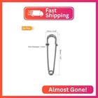 Meccanixity Large Safety Pins 50mm   2 Inch Metal Giant Sewing Safety Pins Clips