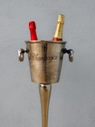 Vintage Silver Champagne Bucket Stand Ice Wine Cooler Pedestal Party Bar D  cor
