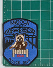 Angoon  Ak  Alaska Police Ems emt Patch - Brown grizzly Bear  w Maker s Sticker 