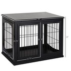 32   Small Dog Cage Pet Crate Furniture Indoor Puppy Kennel Wooden End Table