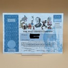 Vintage 1998 Walt Disney Co Stock Certificate 1 Share Framed Authentic Canceled