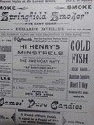 1900 Chatterton s Theatre Hi Henry Minstrels Program Springfield Il Illinois