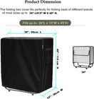Folding Bed Storage Cover  Rollaway Bed Protector  Twin Size  Black  Adjustable