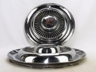 Set Of 2 Amc 1961-65 Rambler Hub Caps  Red  r  Logo Center  15   Vintage