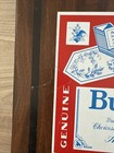Vintage Budweiser Wood Cabinet Dartboard Case Game Room Bar Man Cave