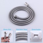 Brushed Nickel Stainless Steel Hand Shower Hose For Hand Held Shower Heads