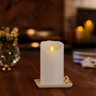 New Luminara 6 5-inch White Unscented Flameless Real-flame Effect Pillar Candle