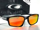 New Oakley Chainlink Black Ink Polarized Galaxy Ruby Lens Sunglass 9247-09