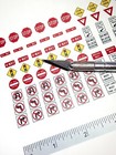 1200  1 64 S Scale Street And Traffic Signs On Adhesive-backed Paper