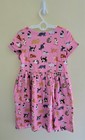 Nwot Mini Boden Fun Jersey Dress-formica Pink Cats  Sz 8 9  9 10