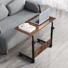 Rolling Computer Desk 39in Height Adjustable Rolling Laptop Desk Over Sofa Bed