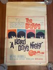 1964 Beatles A Hard Day   s Night Original Movie Window Card Nss 64 261-14    X 22   