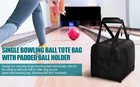 Bowling Ball Bag Single Bowling Tote Case Bowling Carrying Bag Lightweight With