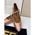 Ef Dance Shoes Peach Satin Ballroom Mary Jane Pumps Made In England Size 39 5