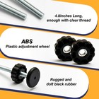 4 Pcs Baby Gate Replacement Parts  8mm Spindle Rods  M8  Black