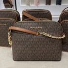 New Michael Kors Jet Set Item East West Shoulder Crossbody Bag Mk Brown
