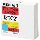 Meeden 12  12  Stretched Canvases  6pk  Cotton Gesso-primed For Acrylic Oil Airb