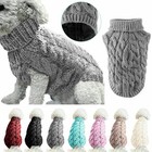 Dog Sweater Winter Knit Turtleneck Coat For Small Dogs And Cats Chihuahua