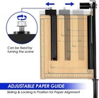 12 Inch Guillotine Paper Cutter  Heavy Duty Wood Guillotine Paper Trimmer For Ca