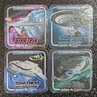 Star Trek Coasters 4 Vintage 1997 4  Coasters With Images Of Star Trek Ships 