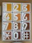 Vtg Western Electric Large Giant Numbers Push Button Wall Phone Retro 70s As Is