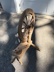 Antique Spinning Wheel - 33  Long-37  Tall-22 5  Wide-wheels Is 20 75  Diameter
