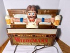 Vintage Wiedemann Beer Plastic Beer Sign Welcome Friends Light Up Works