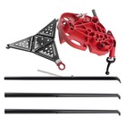 Portable Tripod Chain Vise Stand 1 8 -6  Pipe 1323lbs Steel Folding Design