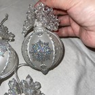3pcs Glitter Snowflakes Christmas Ornaments Xmas Tree Hanging Decoration Party