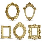 12 Pcs Vintage Mini Picture Frames Small Gold Antique Resin Photo Display Decor