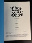 That 70s Show Original 2000 Tv Script  jackie Moves On  Signed