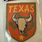 Vintage Nos  Texas Longhorn  Iron On Souvenir Patch By Voyager Emblems