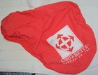 Courbette English Saddle Cover - Red  White Logo - Nice