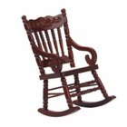 1 12 Dollhouse Miniature Vintage Wooden Rocking Chair Room Furniture  sh