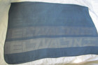 Vintage Elal Israel Airline Logo Cabin Blanket Travel Throw Blue Israeli Textile