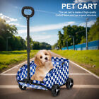 Dog Cat Carrier Folding Dog Stroller 4 Wheels For Travelling Shopping Walking
