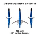 Levi Morgan Series 2-blade Blade Lock Broadhead 2 5  Pack Of 3  Blue