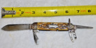 Wwii Camillus Utility Pocket Knife - Genuine Jigged Bone -