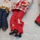 Vtg Lundby 70s Miniature Dollhouse Family Dolls Mom Kids Dog Lot Set Scale 1 15